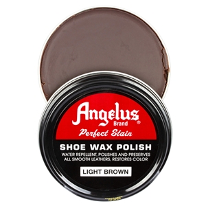 Angelus Perfect Stain Wax Shoe Polish Light Brown