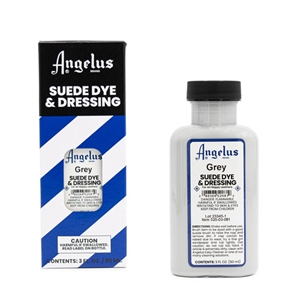 Angelus Suede Dye and Dressing, 3 fl oz/89ml Bottle. Grey