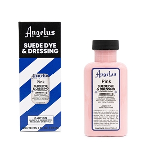 Angelus Suede Dye and Dressing, 3 fl oz/89ml Bottle. Pink
