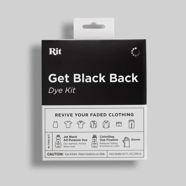 Rit Dye Get Black Back Dye Kit
