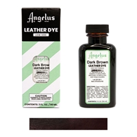 Angelus Leather Dye, 3 fl oz/89ml Bottle. 002 Jet Black