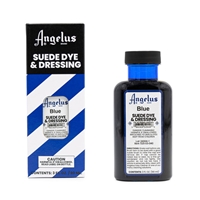 Angelus Suede Dye and Dressing, 3 fl oz/89ml Bottle. Blue