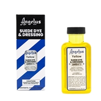 Angelus Suede Dye and Dressing, 3 fl oz/89ml Bottle. Yellow