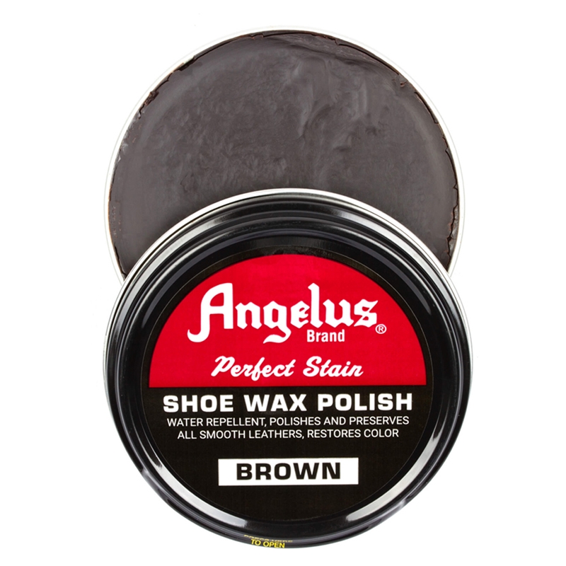 Angelus Perfect Stain Wax Shoe Polish Brown