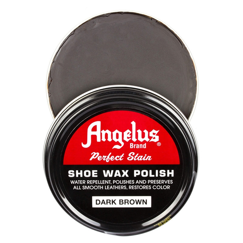 Angelus Perfect Stain Wax Shoe Polish Dark Brown
