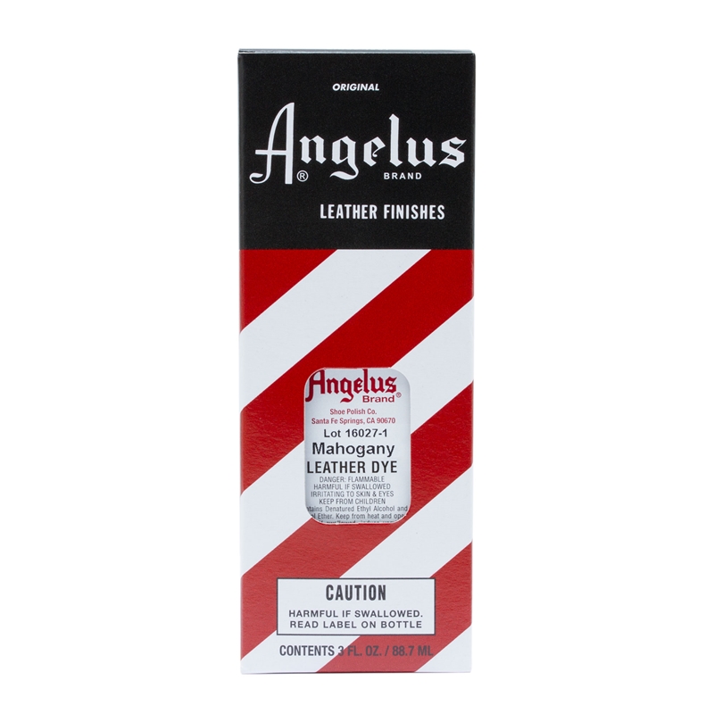 Angelus Leather Dye, 3 fl oz/89ml Bottle. 011 Mahogany