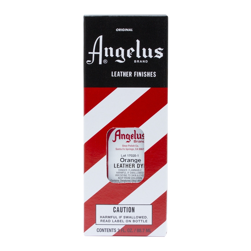 Angelus Leather Dye, 3 fl oz/89ml Bottle. 024 Orange