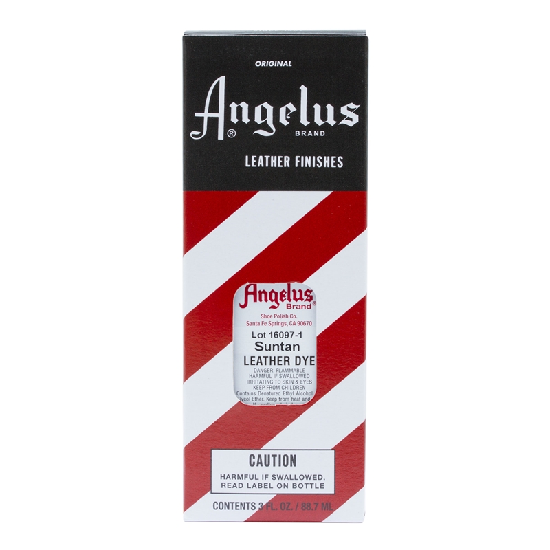 Angelus Leather Dye, 3 fl oz/89ml Bottle. 028 Suntan