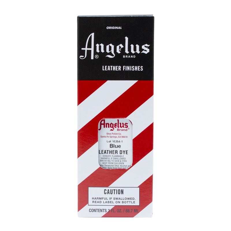 Angelus Leather Dye, 3 fl oz/89ml Bottle. 040 Blue