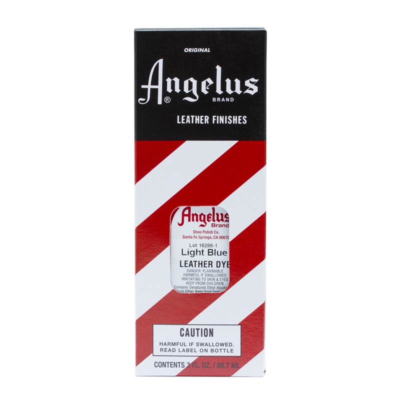 Angelus Leather Dye, 3 fl oz/89ml Bottle. 041 Light Blue