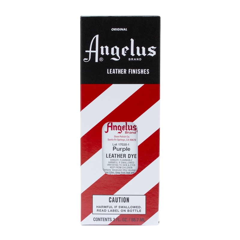 Angelus Leather Dye, 3 fl oz/89ml Bottle. 047 Purple