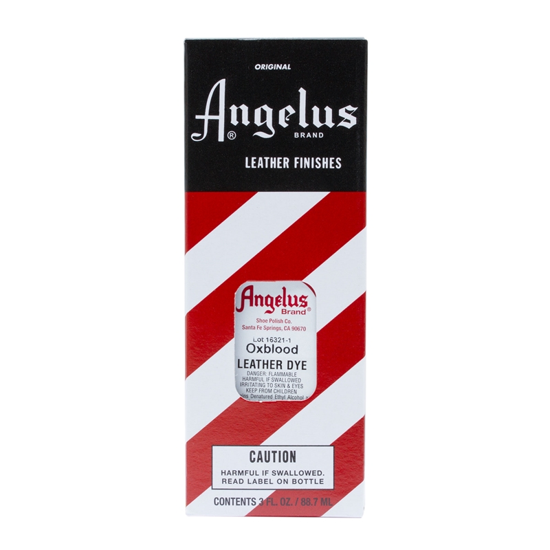 Angelus Leather Dye, 3 fl oz/89ml Bottle. 062 Oxblood