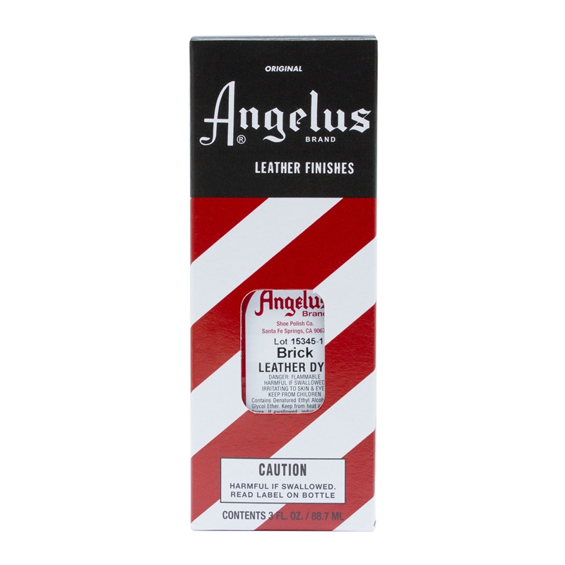 Angelus Leather Dye, 3 fl oz/89ml Bottle. 093 Brick