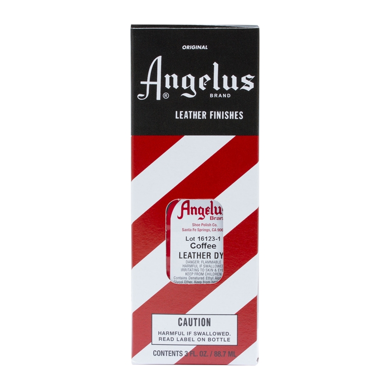 Angelus Leather Dye, 3 fl oz/89ml Bottle. 097 Coffee