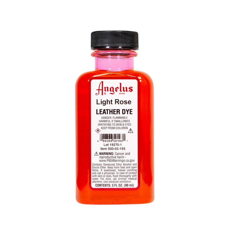 Angelus Leather Dye, 3 fl oz/89ml Bottle. 103 Light Rose