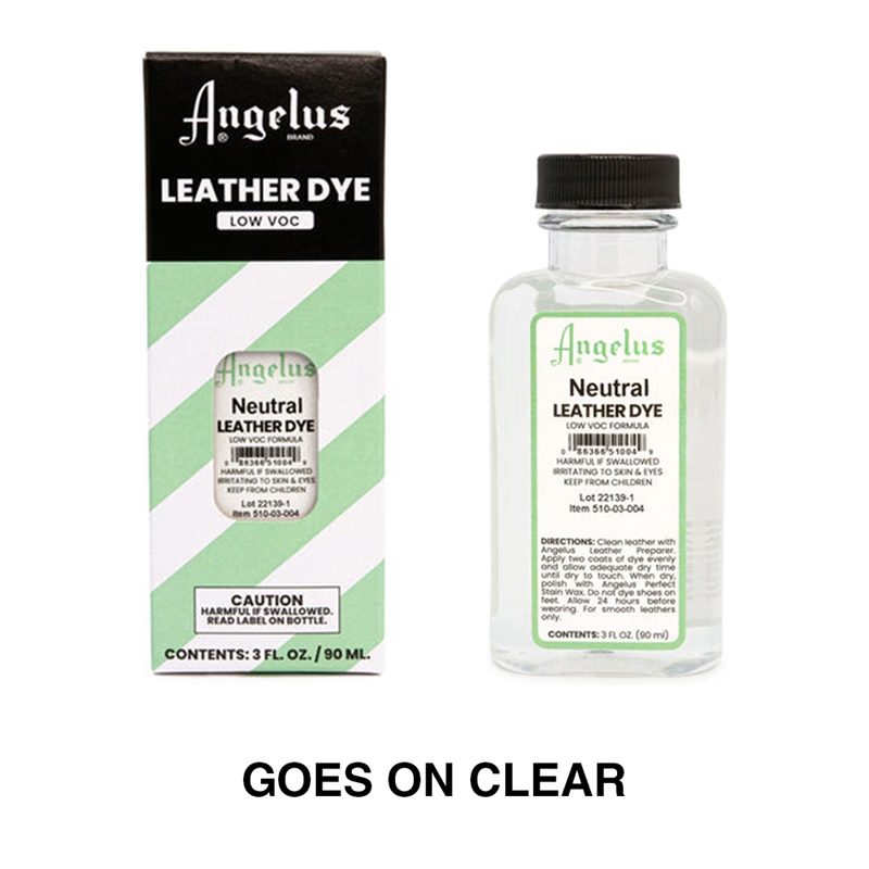 Angelus Leather Dye, 3 fl oz/89ml Bottle. 002 Jet Black
