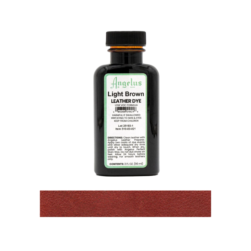 Angelus Leather Dye, 3 fl oz/89ml Bottle. 002 Jet Black