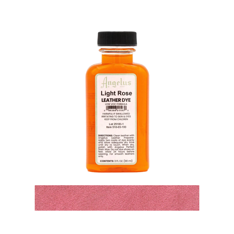 Angelus Leather Dye, 3 fl oz/89ml Bottle. 002 Jet Black