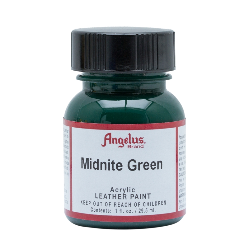 Angelus Acrylic Leather Paint Midnight Green 052