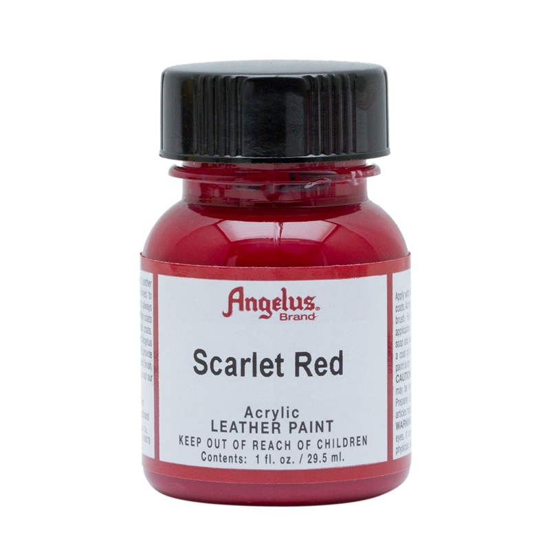 Angelus Acrylic Leather Paint Scarlet Red 190