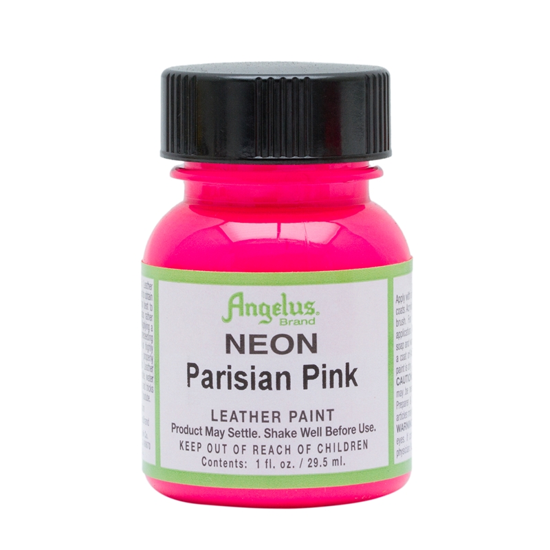 Angelus Neon Acrylic Leather Paint Parisian Pink 123