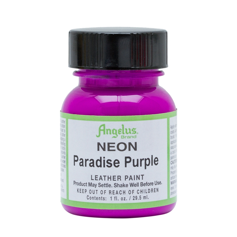 Angelus Neon Acrylic Leather Paint Paradise Purple 124