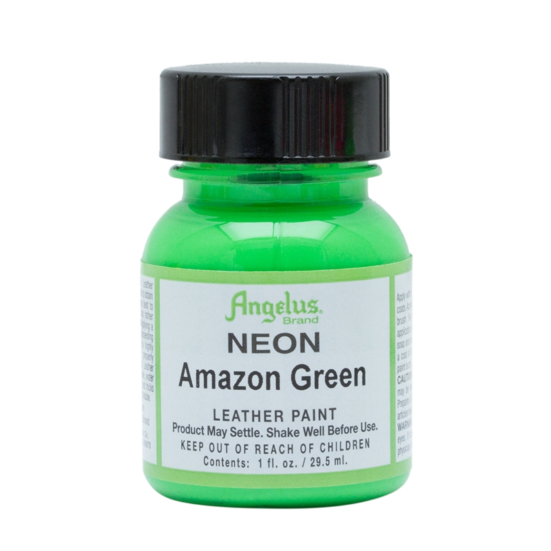 Angelus Neon-1 oz Leather Paint, 1 Fl Oz (Pack of 1),  Green