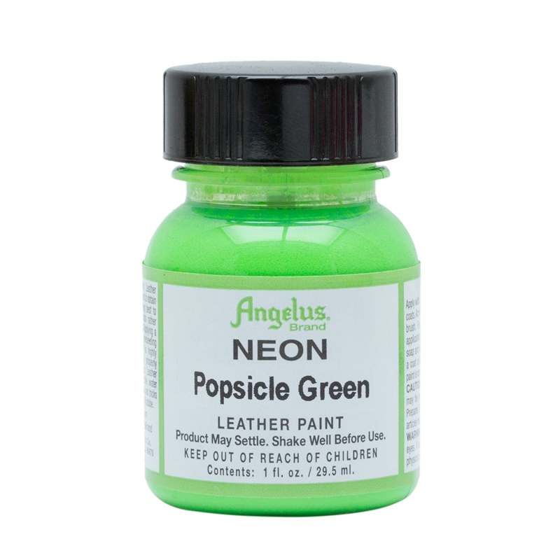 Angelus Neon Acrylic Leather Paint Popsicle Green 126