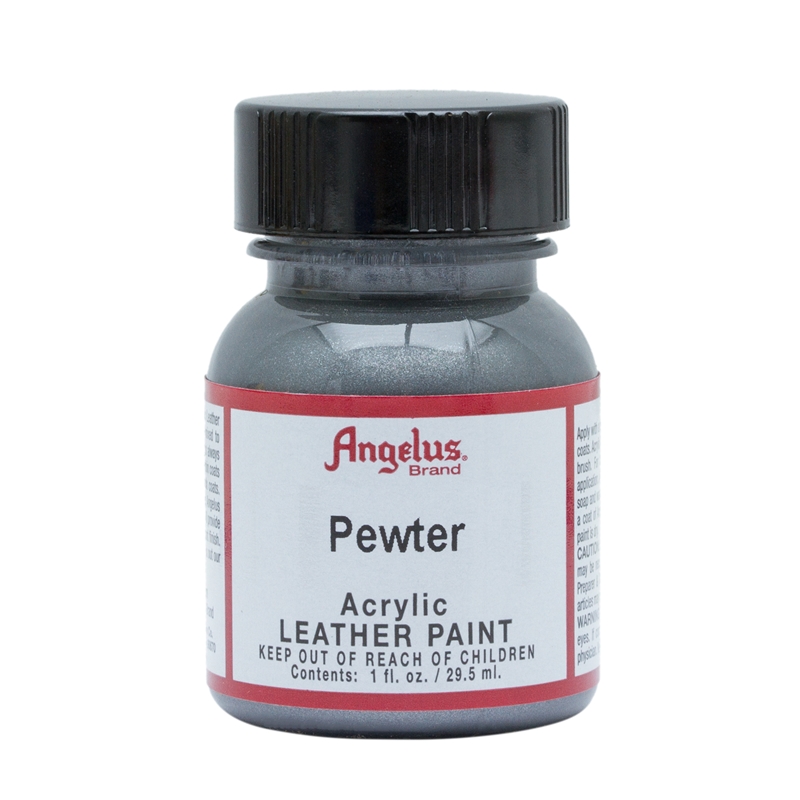 Angelus Metallic Acrylic Leather Paint Pewter 143