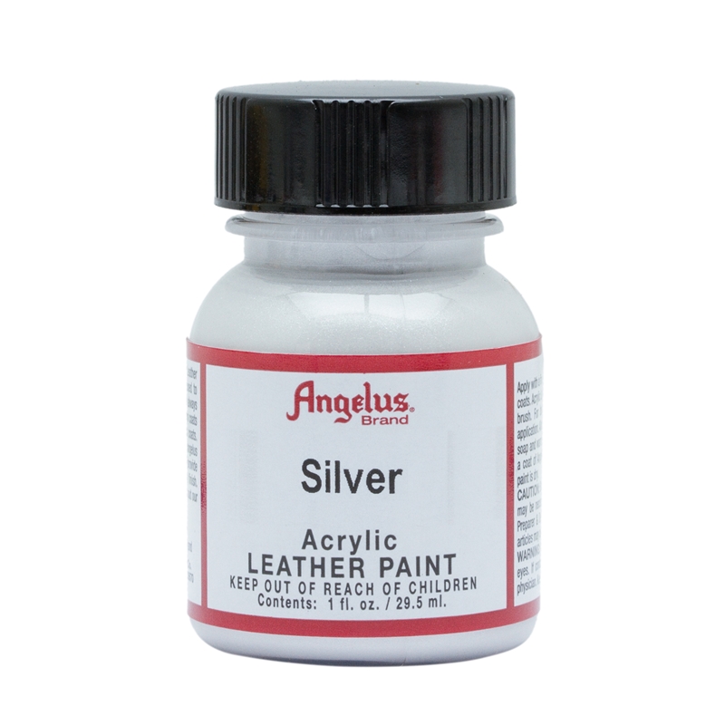 Angelus Metallic Acrylic Leather Paint Silver 150