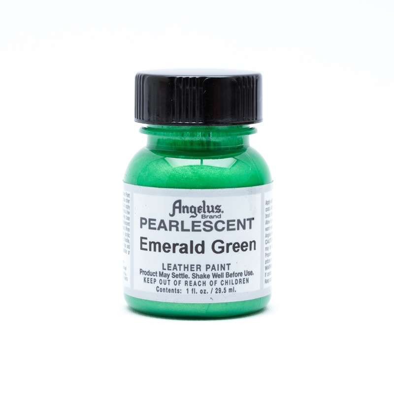Angelus Pearlescent Acrylic Leather Paint Emerald Green