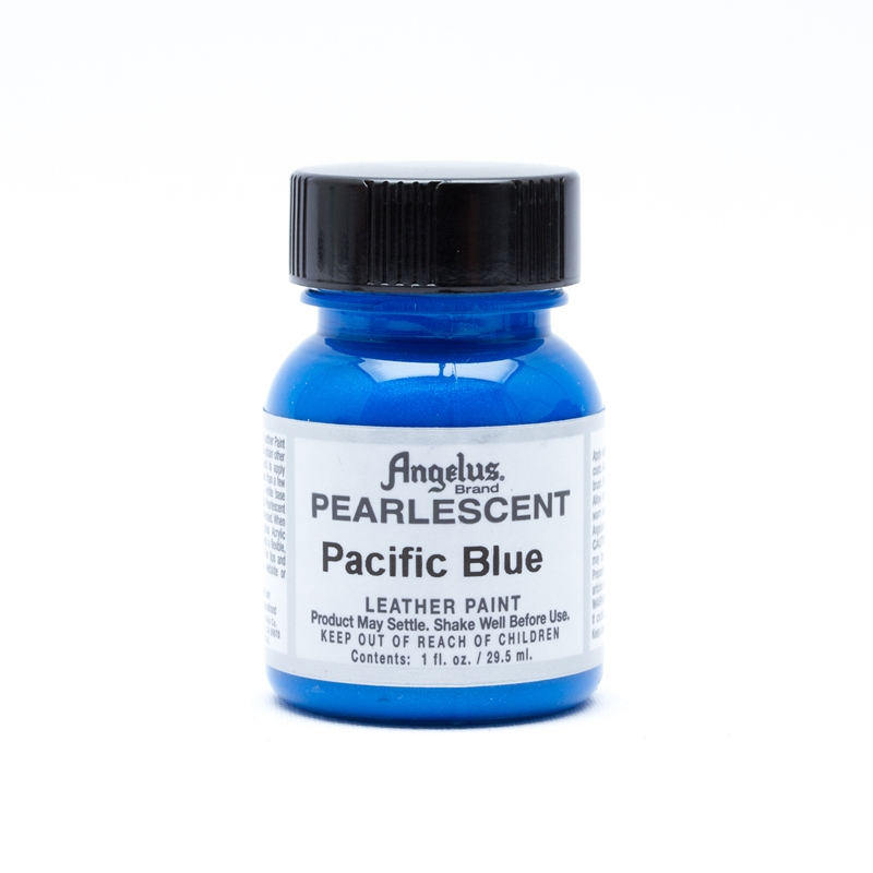 Angelus Pearlescent Acrylic Leather Paint Pacific Blue