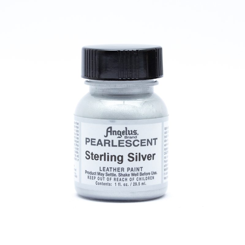 Angelus Pearlescent Acrylic Leather Paint Sterling Silver