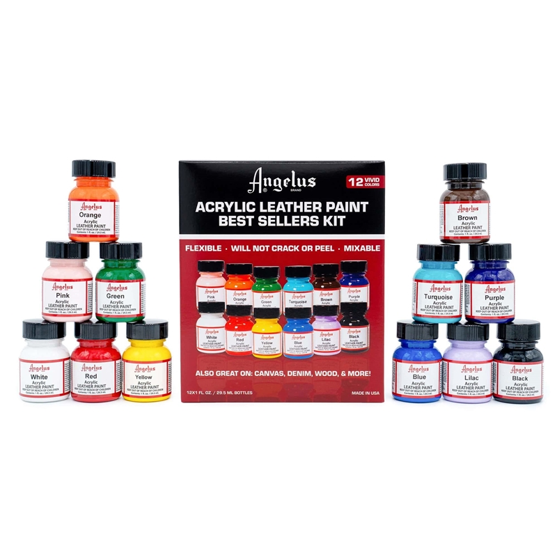 ANGELUS Leather Acrylic Paint - Finishers (1 fl. oz to 4 fl. oz)