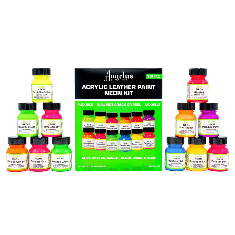 Angelus Leather Acrylic Paint Basics Kit