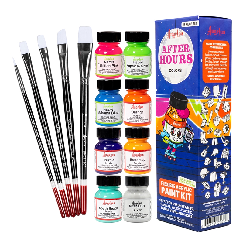 Angelus Leather Acrylic Paint Basics Kit