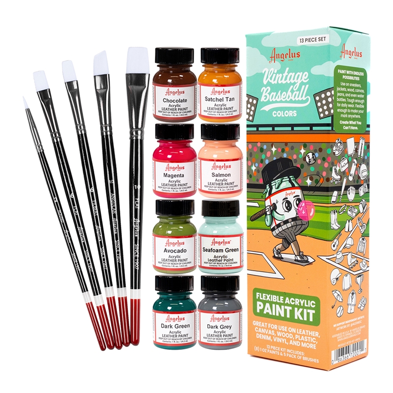 Angelus Leather Acrylic Paint Basics Kit