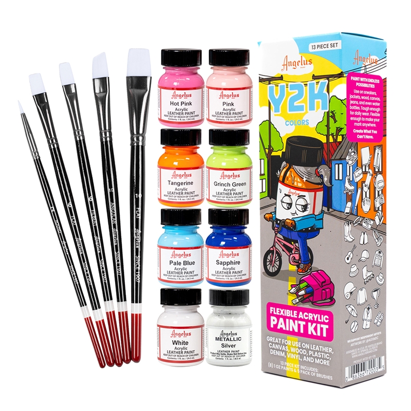 Angelus Leather Acrylic Paint Basics Kit