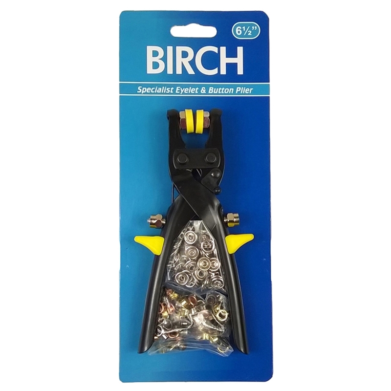 Birch Eyelet & Button Repair Kit Includes Pliers & Fixings