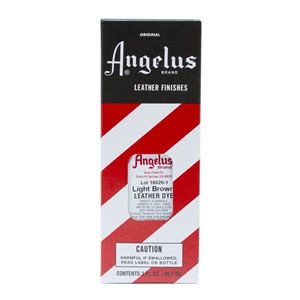 Angelus Leather Dye, 3 fl oz/89ml Bottle. 021 Light Brown