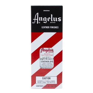 Angelus Leather Dye, 3 fl oz/89ml Bottle. 022 Light Brown A