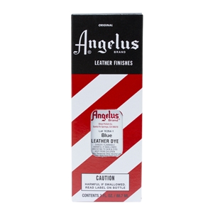 Angelus Leather Dye, 3 fl oz/89ml Bottle. 040 Blue