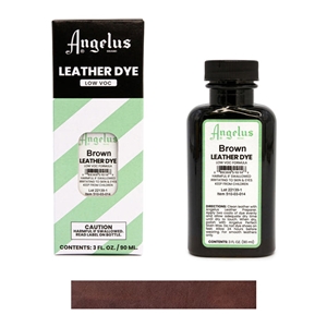 Angelus Leather Dye, 3 fl oz/89ml Bottle. 002 Jet Black