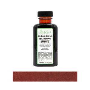Angelus Leather Dye, 3 fl oz/89ml Bottle. 002 Jet Black