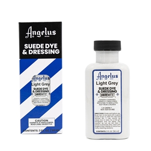 Angelus Suede Dye and Dressing, 3 fl oz/89ml Bottle. Light Grey