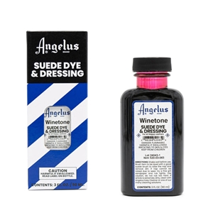 Angelus Suede Dye and Dressing, 3 fl oz/89ml Bottle. Winetone