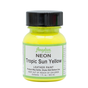 Angelus Neon Acrylic Leather Paint Tropic Sun Yellow 127