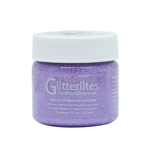 Angelus Glitterlites Acrylic Leather Paint 1 fl oz/30ml Bottle. Lavender Lace