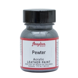 Angelus Metallic Acrylic Leather Paint Pewter 143