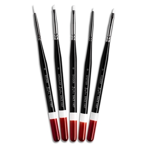 Angelus Micro Detail Paint Brushes 5 piece set